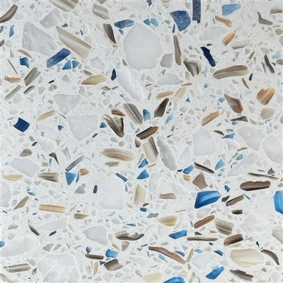 Λευκό τσιμέντο terrazzo